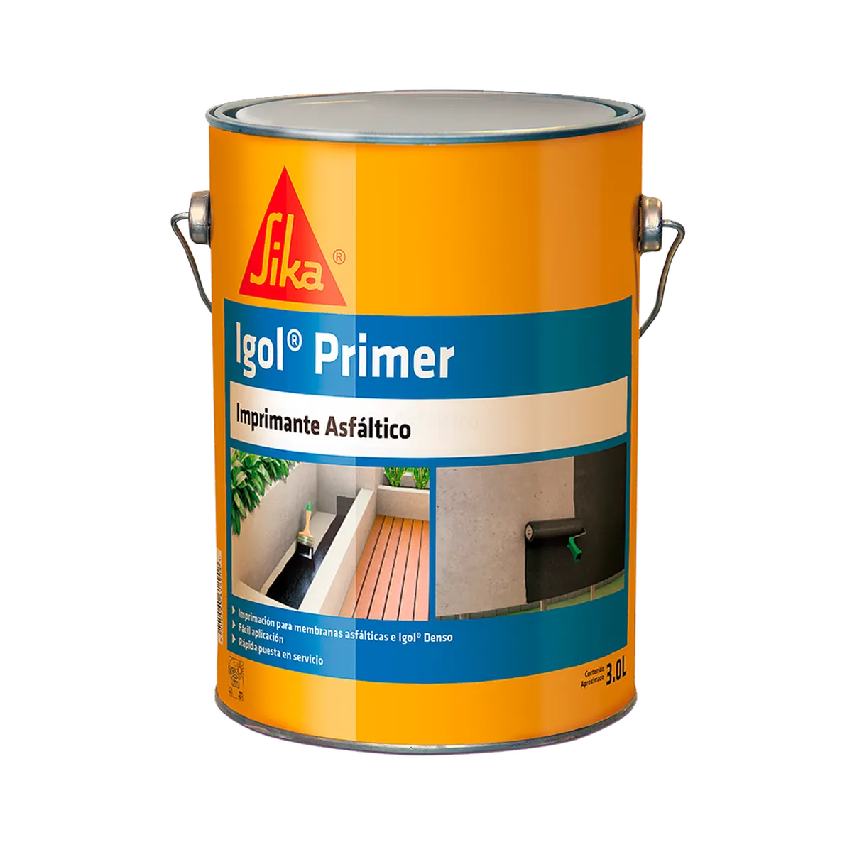 SIKA - IGOL PRIMER - Imprimante Asfálltico Tarro 3lts