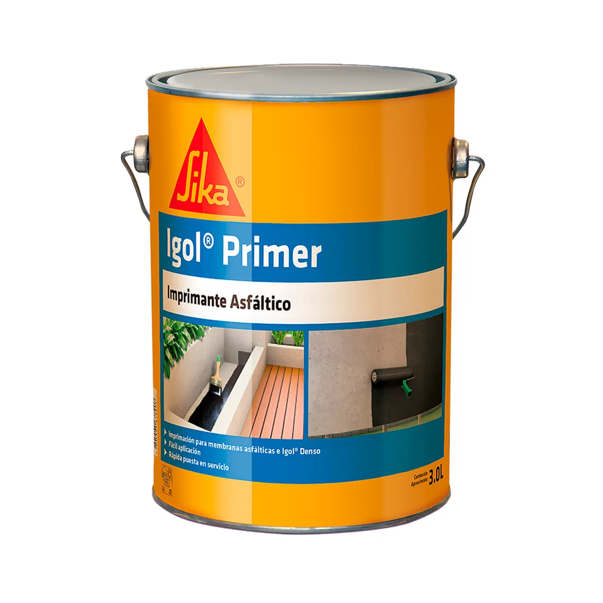 SIKA - IGOL PRIMER - Imprimante Asfálltico Tarro 3lts