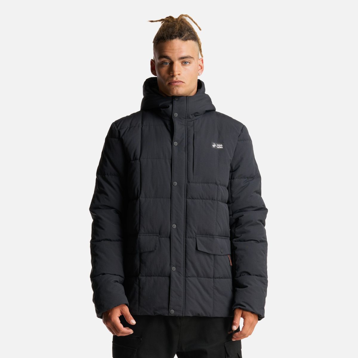 HAKA HONU - Chaqueta Hombre Aislado Negro Haka Honu