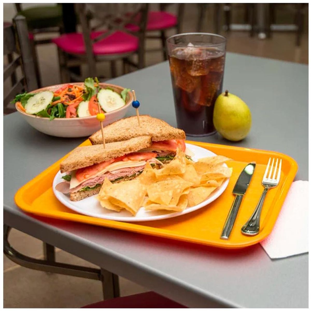 GENERICO - BANDEJA SERVICIO COLOR AMARILLO IMAHE