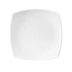 IMAHE - Set De 4 Plato Principal Porcelana Cuadrado 27 Cm