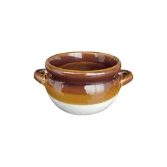 IMAHE - Set De 4 Bowl Ceramica 12 X 7.5 Cm Café Linea Jalisco