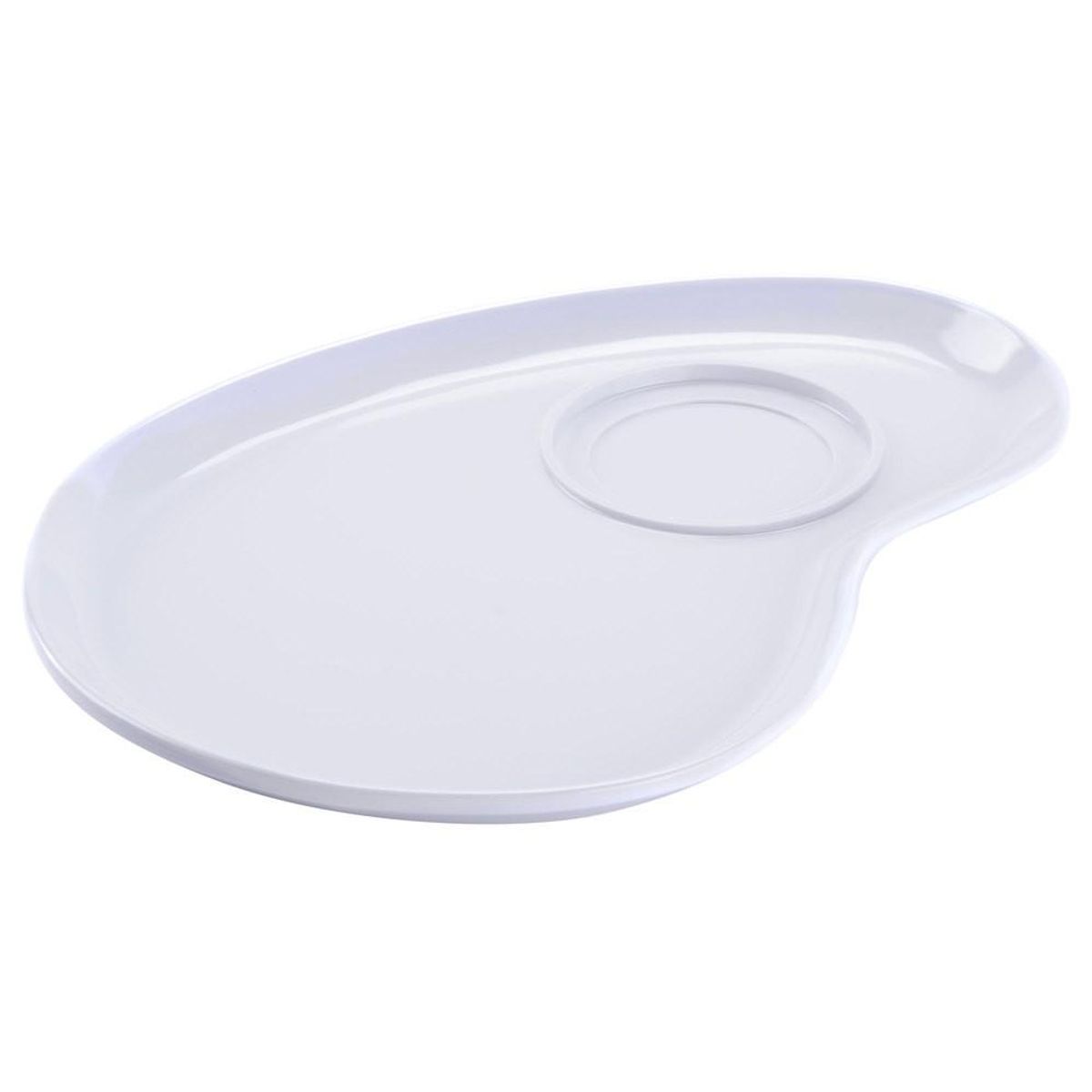 IMAHE - PLATO PALETA 30 CM MELAMINA BLANCO IMAHE