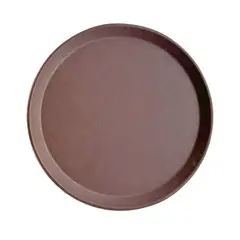 IMAHE - BANDEJA DE GARZON REDONDA ANTIDESLIZANTE 46CM CAFÉ IMAHE.
