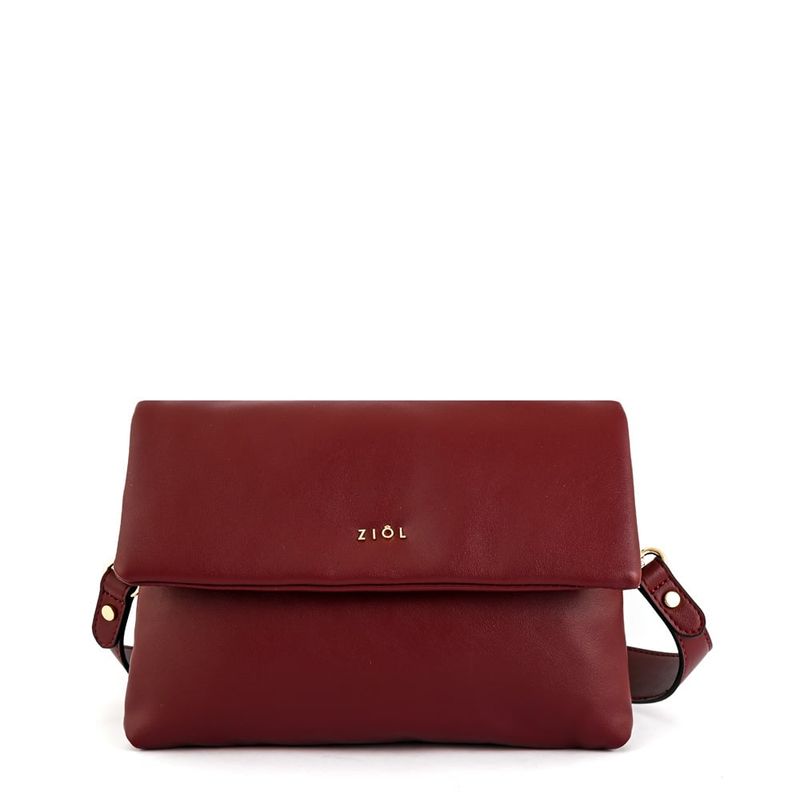 ZIOL - Cartera bandolera pequeña ginny burdeo