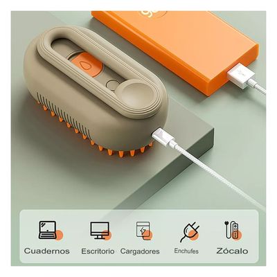 Imagen 2 del producto Cepillo Autolimpiante Para Mascotas Al Vapor 3 En 1