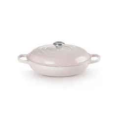 LE CREUSET - Cacerola Baja 30cm Shell Pink