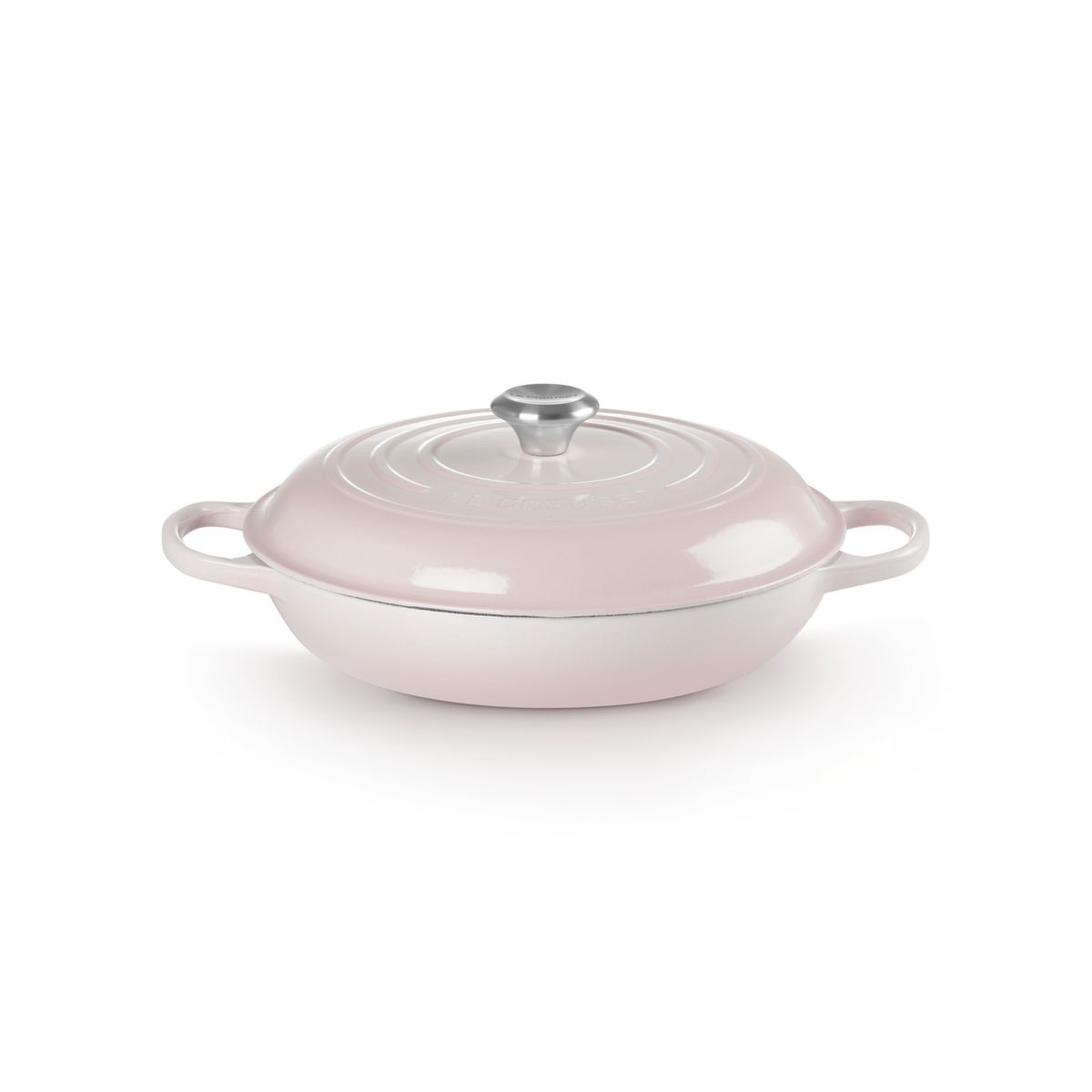 LE CREUSET - Cacerola Baja 30cm Shell Pink
