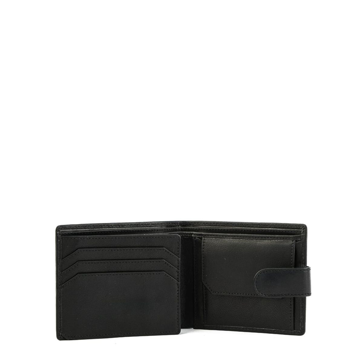 ZIOL - Billetera con aleta mediana mauricio negro