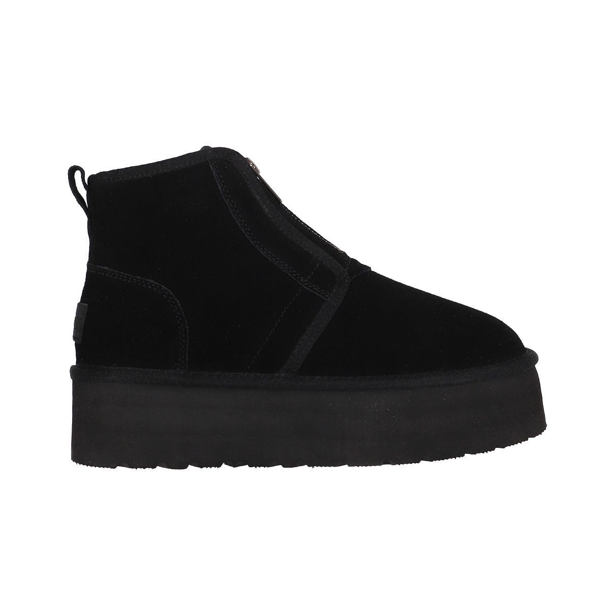BAMERS - Bota Mujer Bamers Blast Zip Cuero  Negro