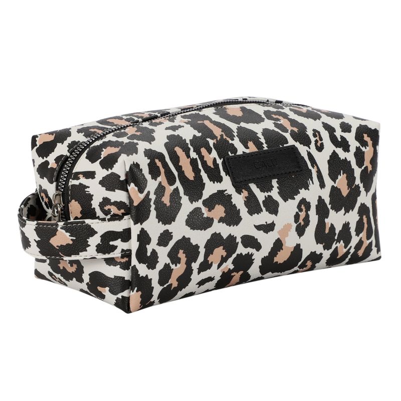 CALU - Neceser Grande Bernardita Leopardo Beige Calu