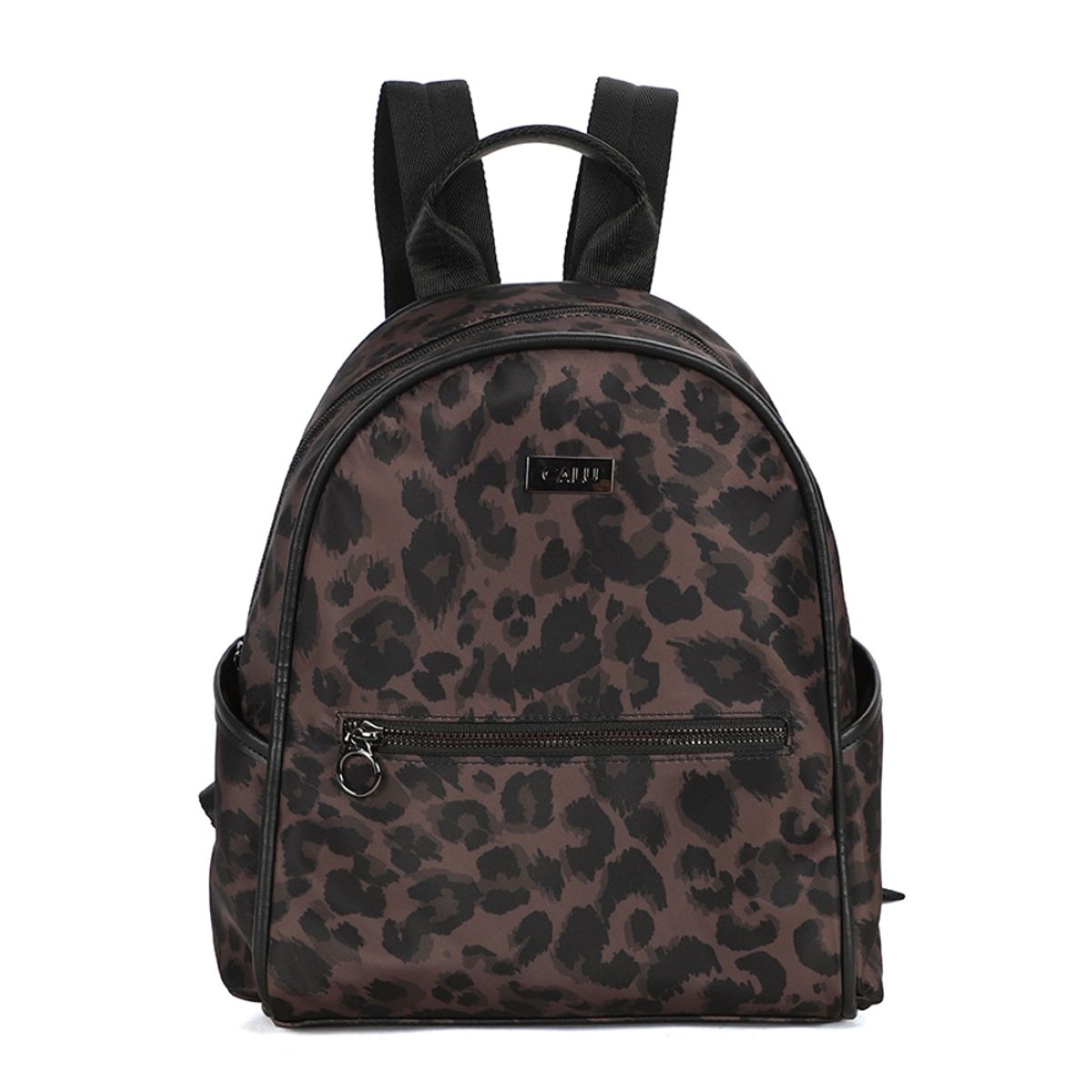 CALU - Mochila Pequeña Moda Filippa Animal Print Café Calu