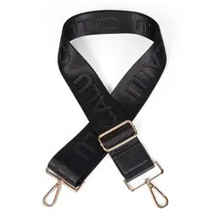 CALU - Correa Strap Cartera Fresno Negro Gold