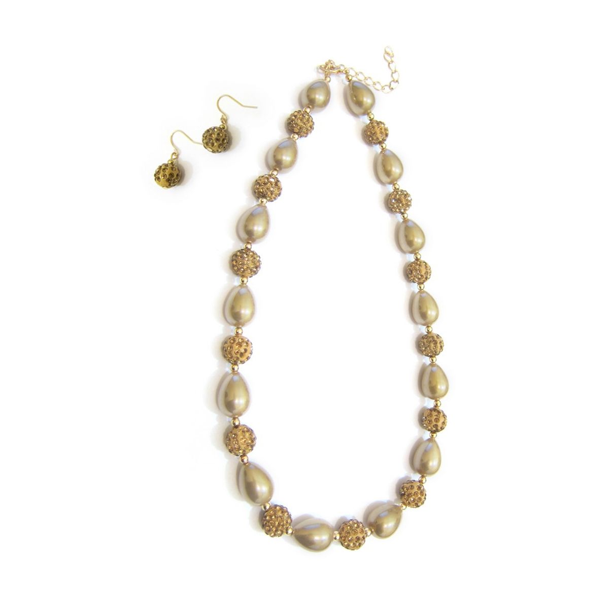 GENERICO - Set Conjunto Collar + Aros Elegante Shamballa