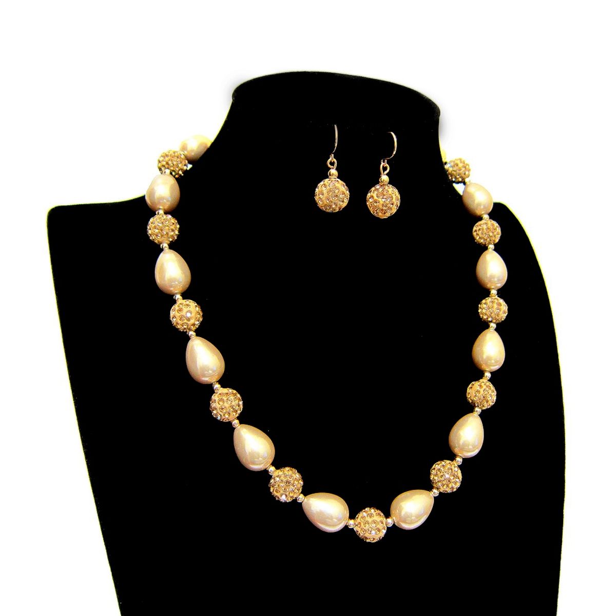GENERICO - Set Conjunto Collar + Aros Elegante Shamballa