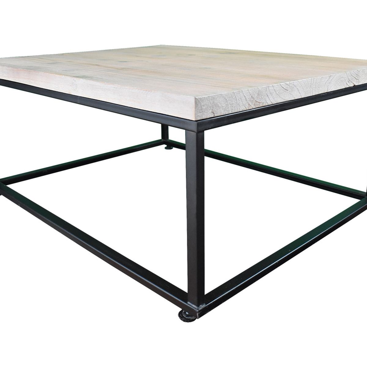 MUEBLES NATIVA - Mesa de Centro Industrial Cubierta Vintage