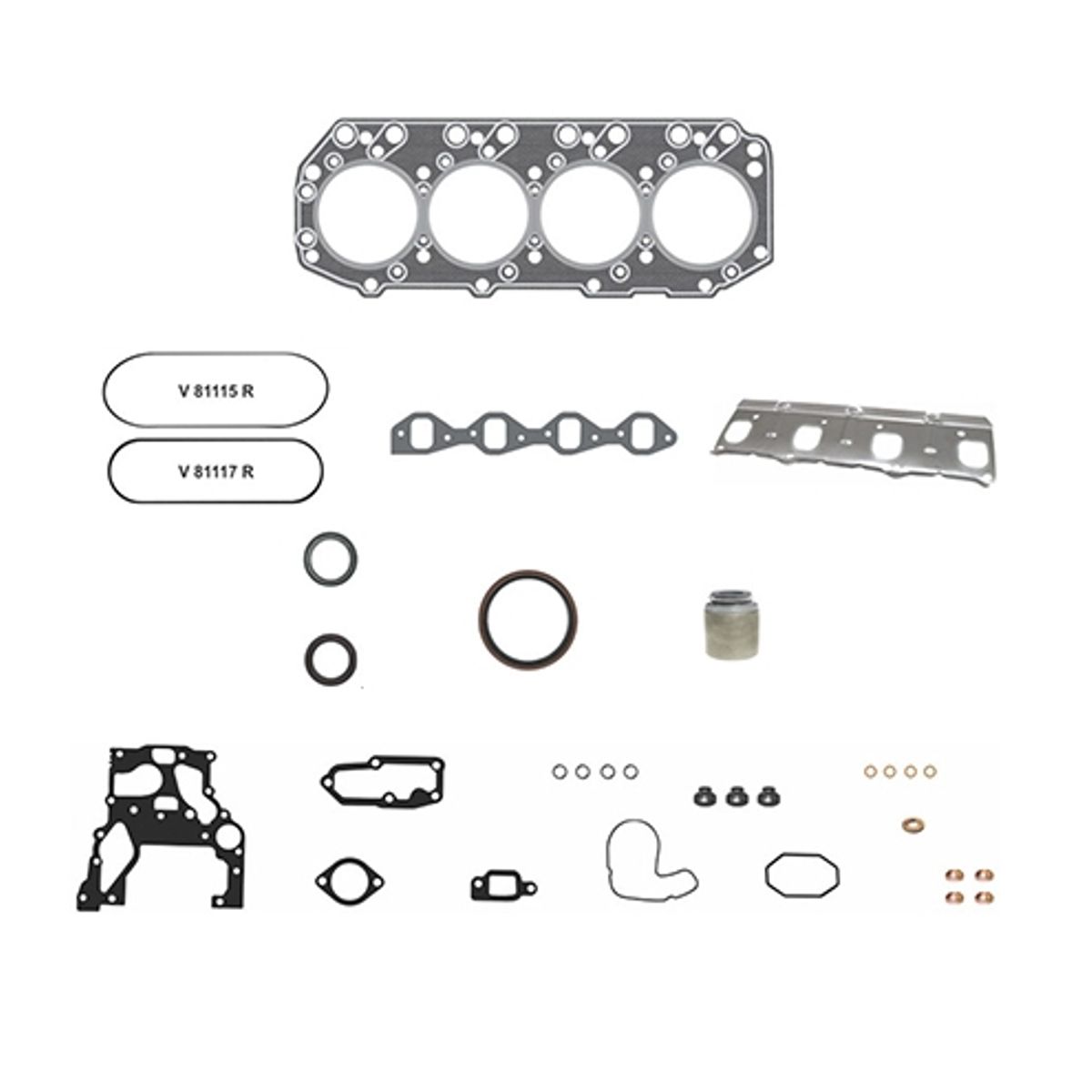 GENERICO - Kit Empaquetaduras Chevrolet Trooper 2.8 89/89 4jb1 Diesel
