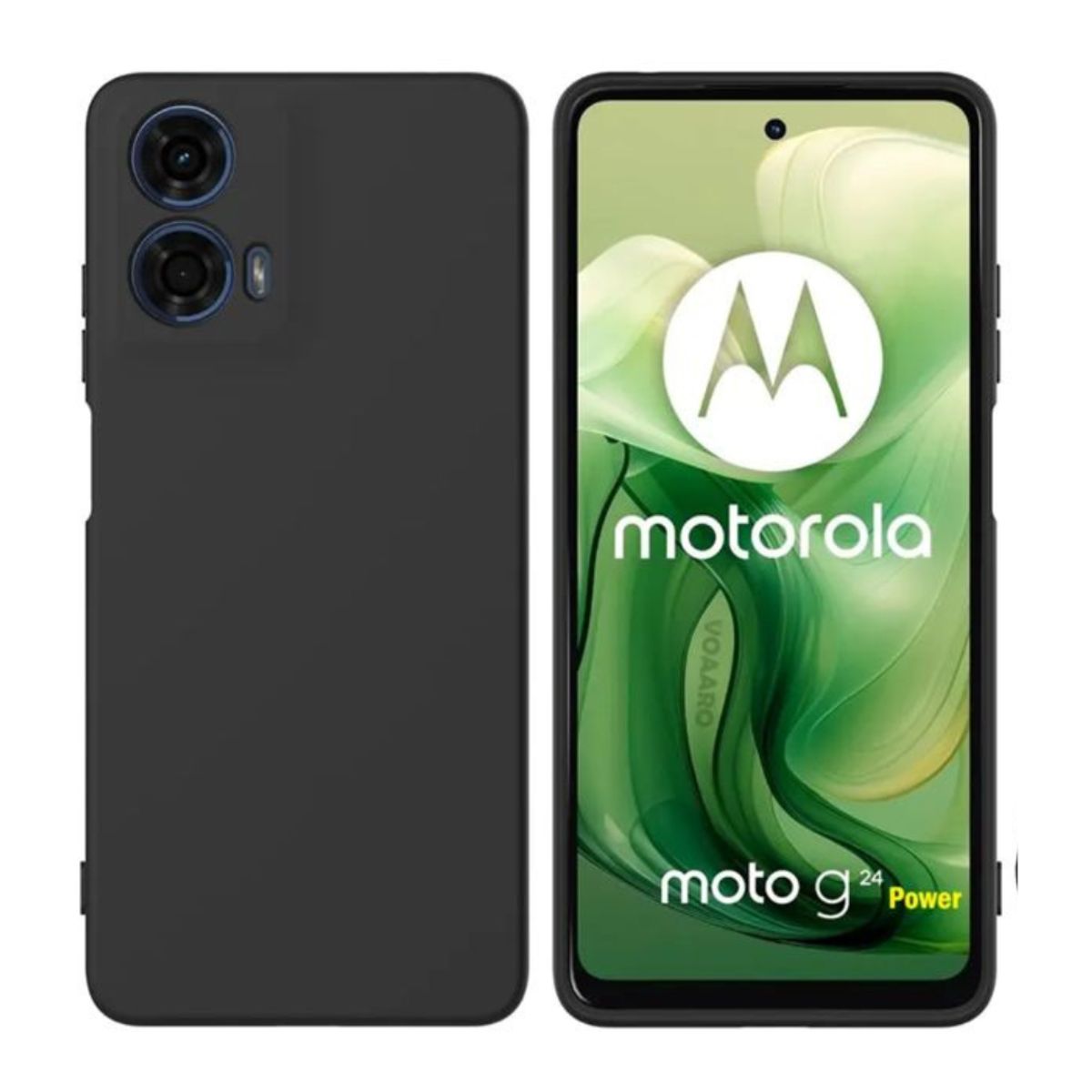 GENERICO - Carcasa Funda Color Para Motorola G24 Power - Negro