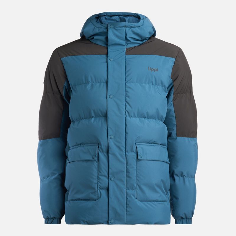 LIPPI - Chaqueta Hombre Long And Warm Steam Pro Hoody Jacket Petroleo Lippi