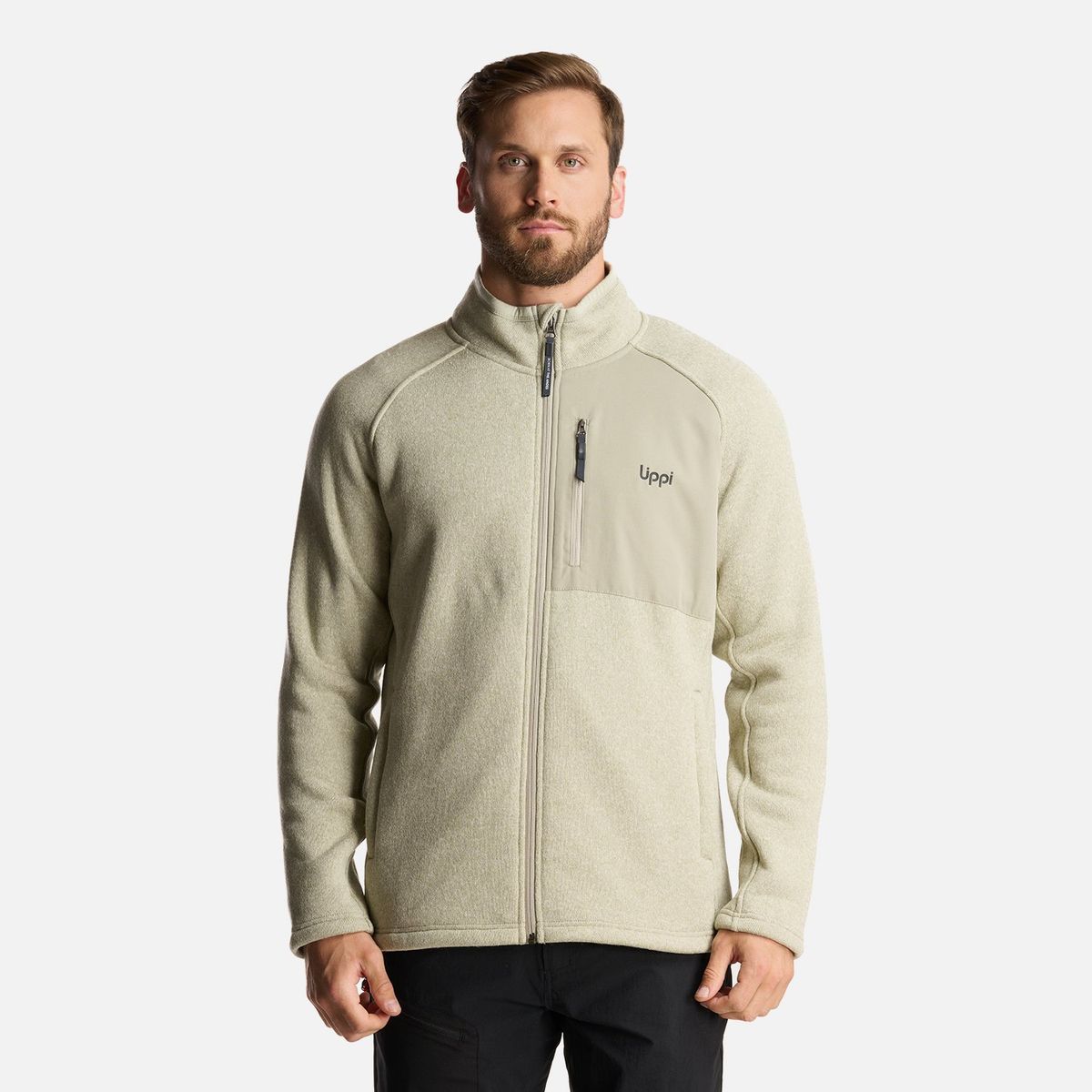 LIPPI - Chaqueta Hombre Coronado Blend-Pro Jacket Melange Verde Grisaceo Lippi