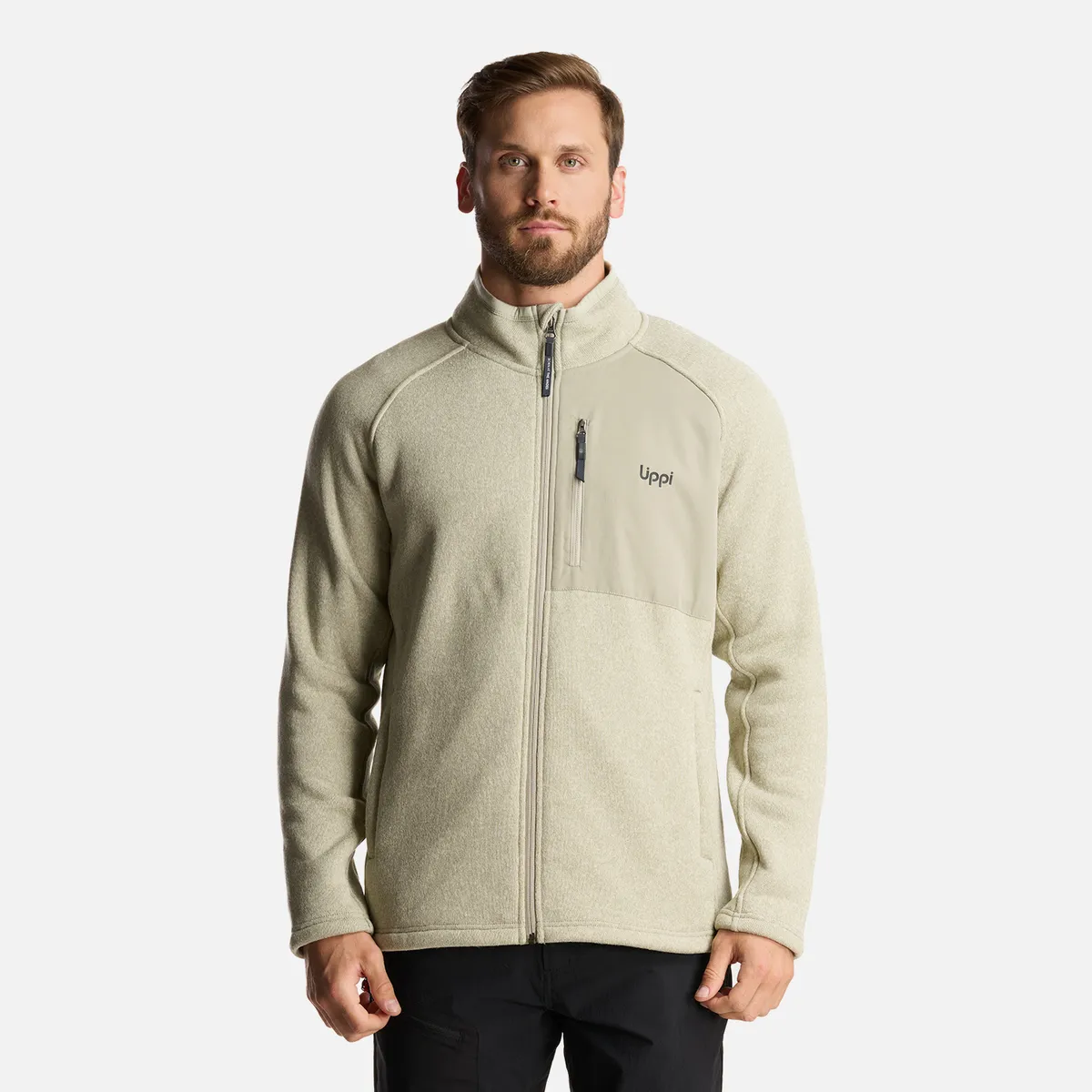 LIPPI - Chaqueta Hombre Coronado Blend-Pro Jacket Melange Verde Grisaceo Lippi