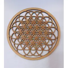 GENERICO - Flor de la Vida 1 MDF 8 cm de diámetro.