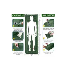 GENERICO - Colchón Inflable Para Campamento Verde