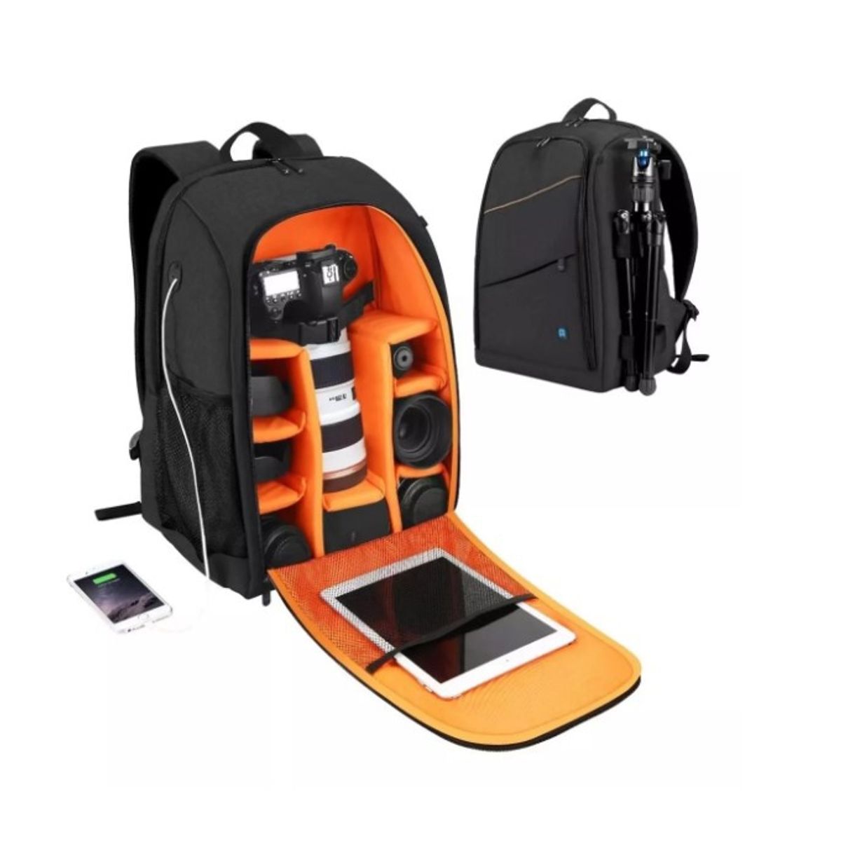 GENERICO - Mochila Cámara Fotográfica + Funda