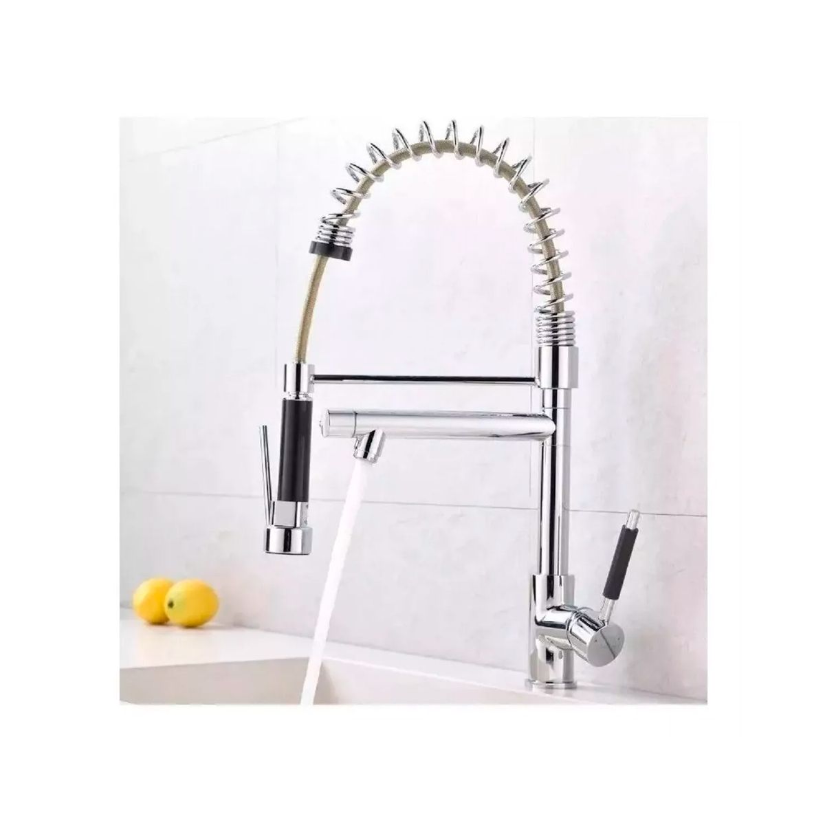 GENERICO - Grifo Llave Lavaplatos Monomando Cocina Extensible Triple