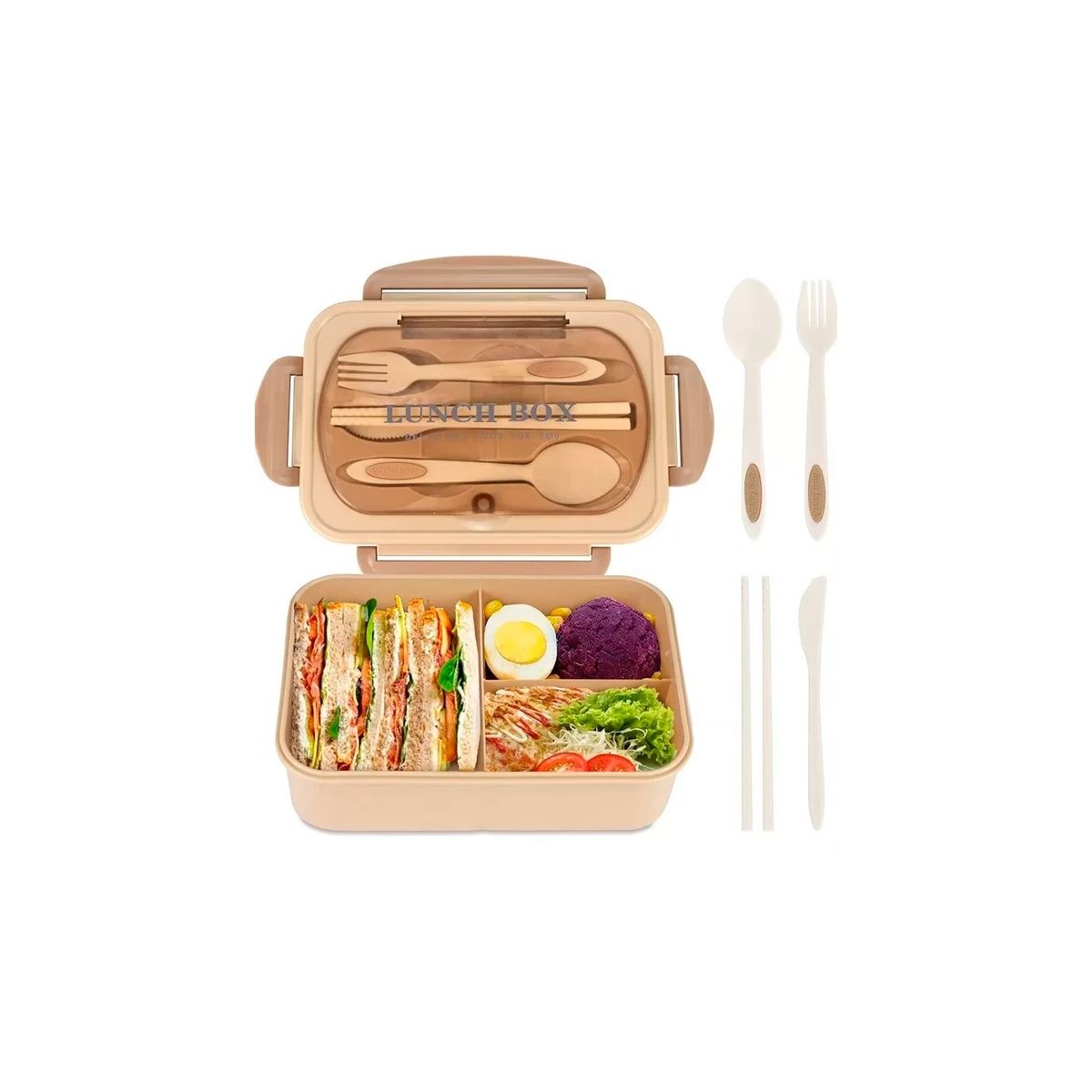 GENERICO - Fiambrera Para Microondas Contenedor De Alimentos Toper