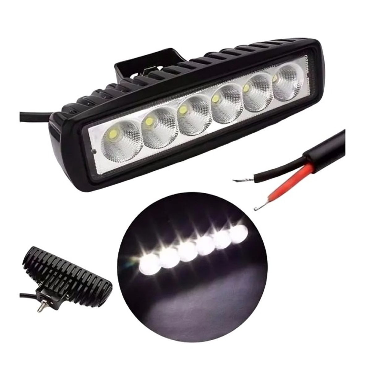 OEM - Pack 4 Barra 18w Auto Repuesto