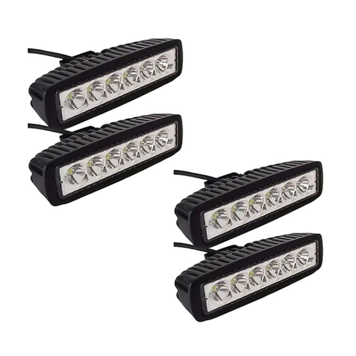 OEM - Pack 4 Barra 18w Auto Repuesto