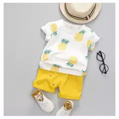 GENERICO - CONJUNTO BEBÉ NIÑO POLERA MÁS SHORT PEQUEÑA LUZ