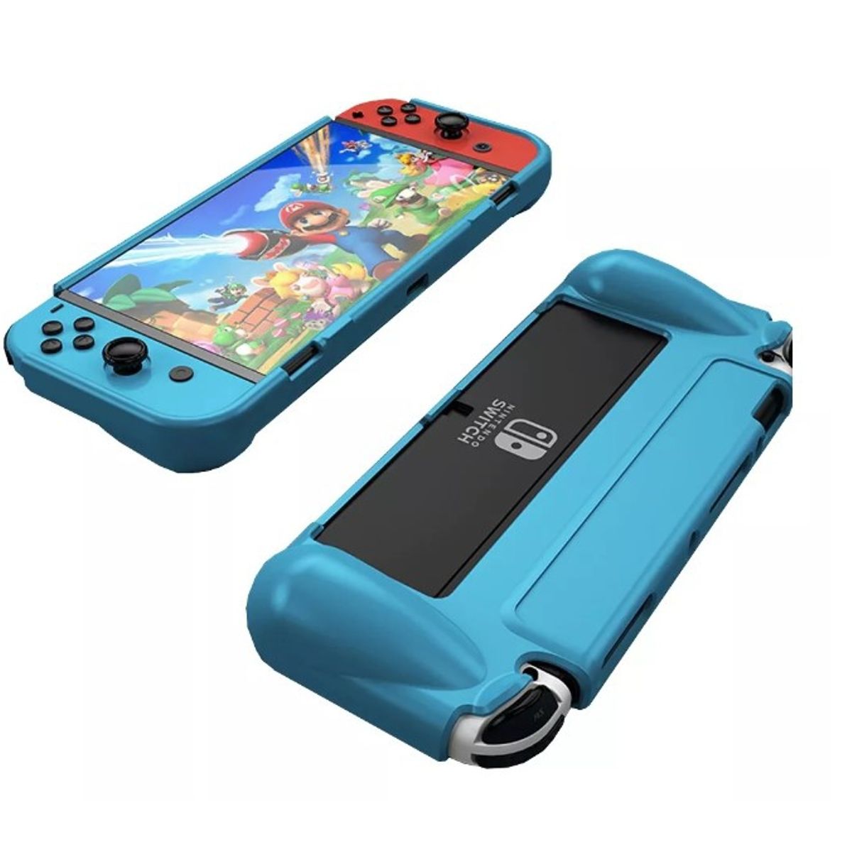 GENERICO - Carcasa De Goma Tpu Para Nintendo Switch Oled Celeste