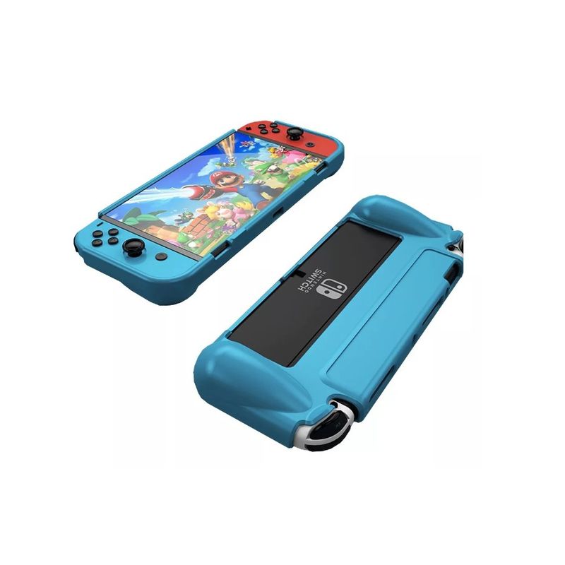 GENERICO - Carcasa De Goma Tpu Para Nintendo Switch Oled Celeste