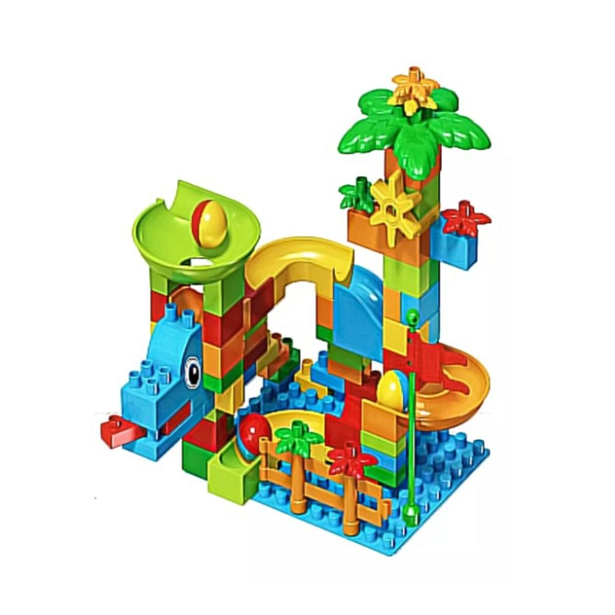 GENERICO - Juego Bloques Construccion Tobogan De Pelotas Didactico 102p