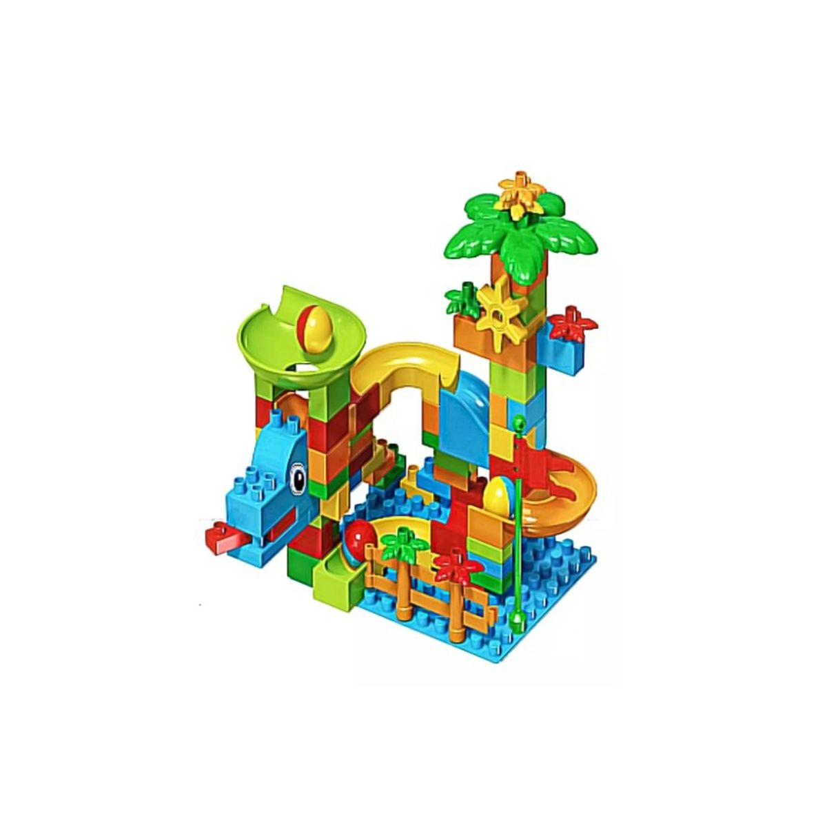 GENERICO - Juego Bloques Construccion Tobogan De Pelotas Didactico 102p