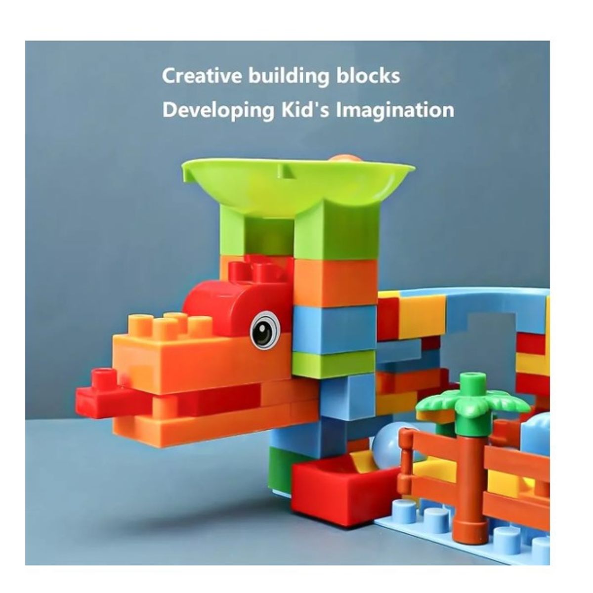 GENERICO - Juego Bloques Construccion Tobogan De Pelotas Didactico 102p