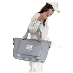 GENERICO - Bolso De Viaje Cartuchera Extendible Gris