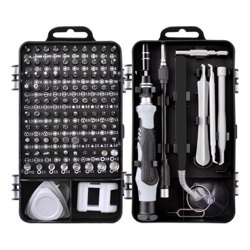 GENERICO - Juego Kit Set Destornilladores Precision 115 En 1 Telefono