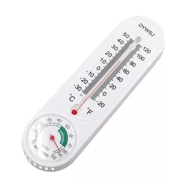 GENERICO - Termometro Ambiental Higrometro De Pared Temperatura Humedad