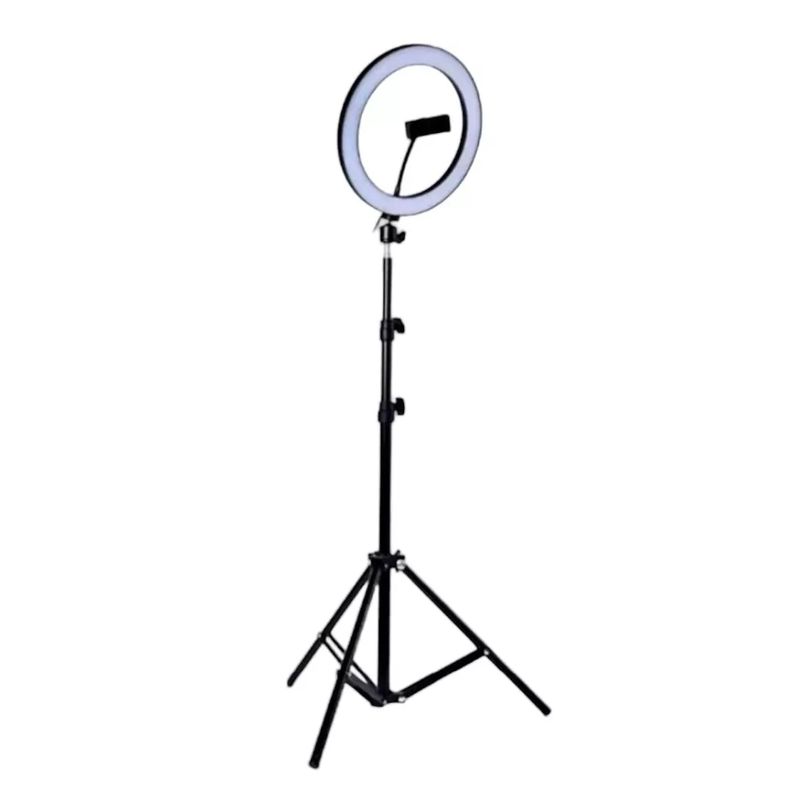 GENERICO - Kit Aro De Luz Led 26cm Con Micrófono Solapa Tiktok Youtube