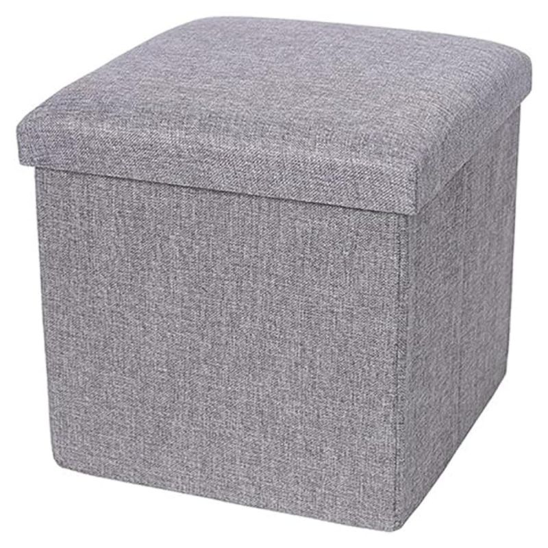 GENERICO - Reposapies De Almacenamiento Plegable Otomano 25x25x25cm