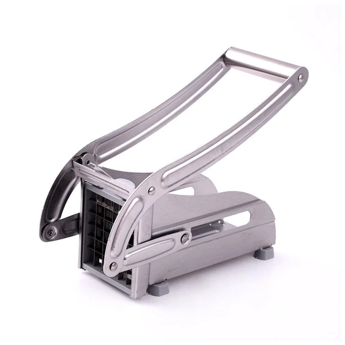 GENERICO - Cortadora De Papas Baston Metalico Manual Acero Inoxidable