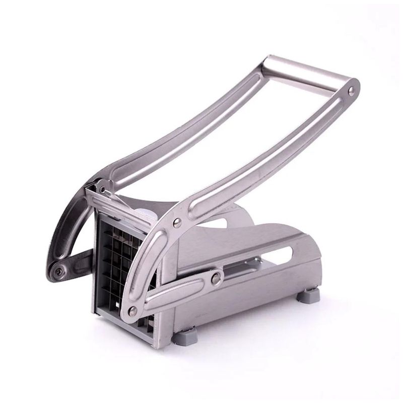 GENERICO - Cortadora De Papas Baston Metalico Manual Acero Inoxidable