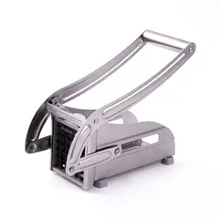 GENERICO - Cortadora De Papas Baston Metalico Manual Acero Inoxidable