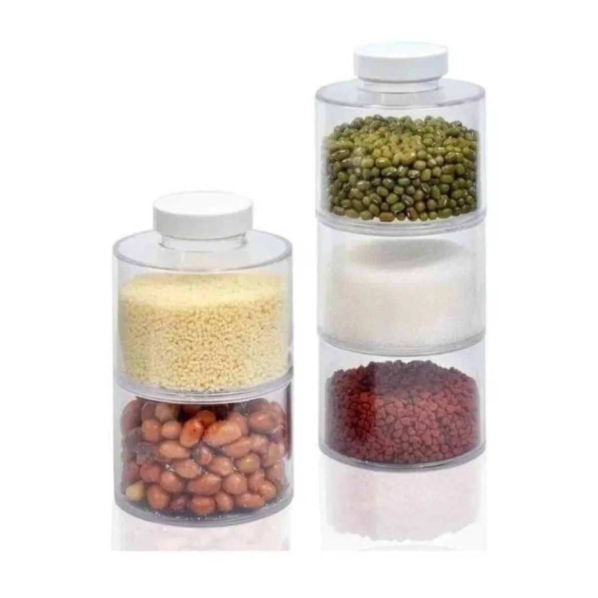 GENERICO - Especieros Modular Para Cocina 3 TorreS 12 Frascos Giro 360°