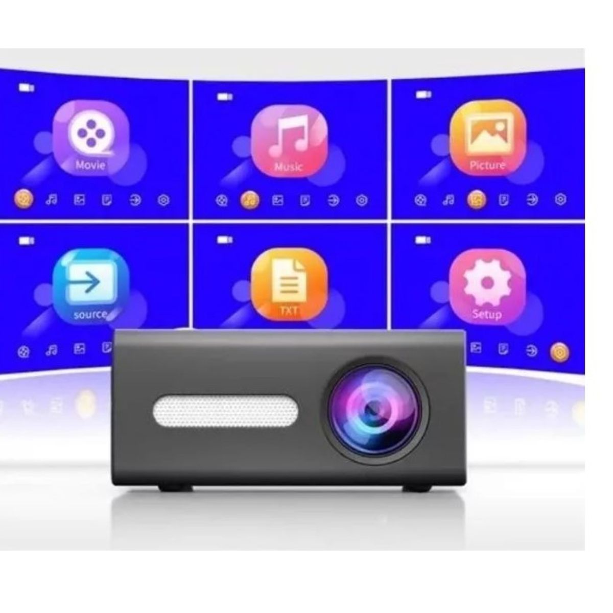 GENERICO - Proyector Led Home Theater Mini Portable Video Full Hd