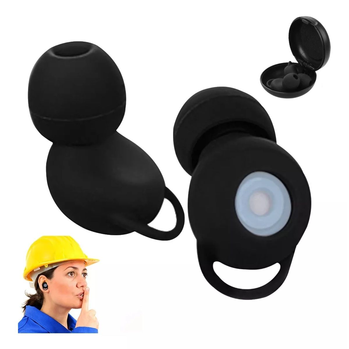 KUANGYE - Tapones Auditivos Reutilizables Con Aislamiento Acústico De 30 Db