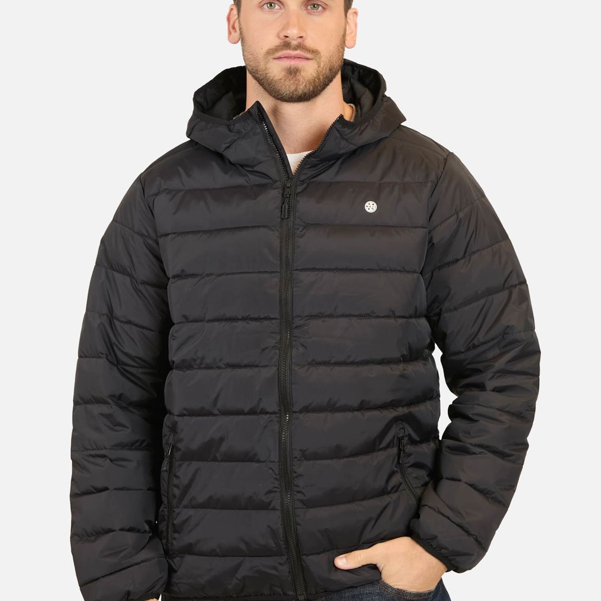 MAUI AND SONS - Parka Puffa Honomu Negro Hombre Maui And Sons